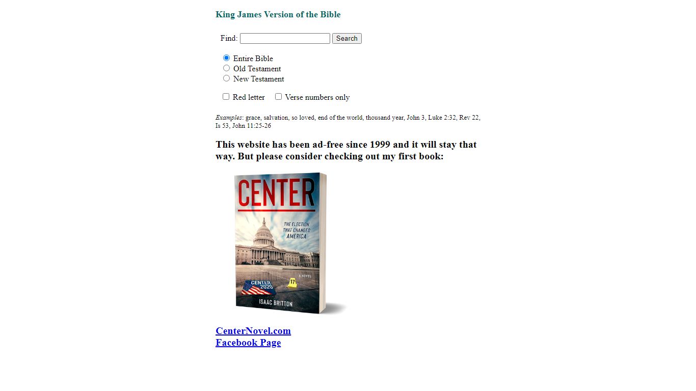 King James Version of the Bible - Online Search